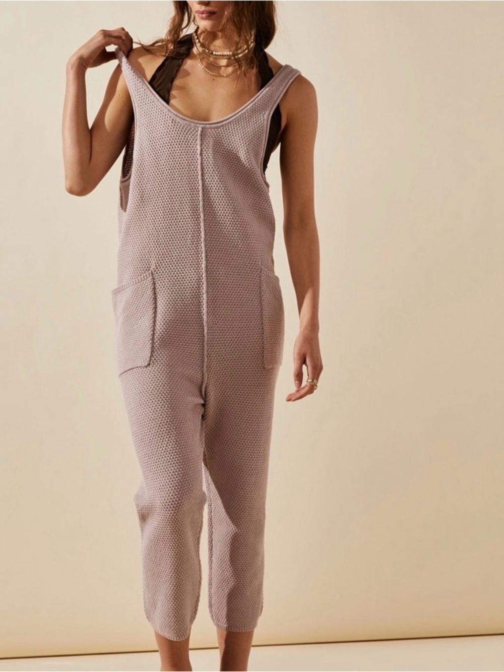 Free People Hailee Jumpsuit in Light Purple